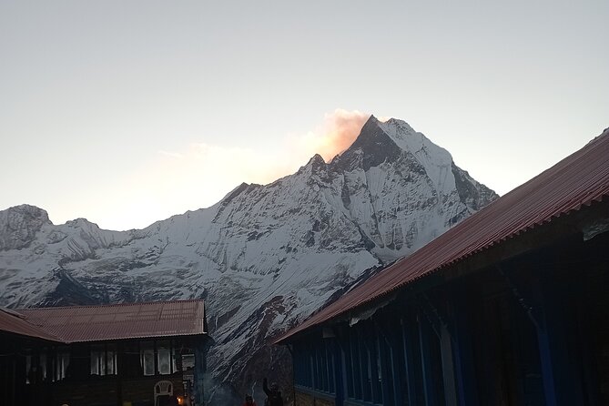 10 Days Annapurna Base Camp Trekking - Day 3 Ghandruk to Chhomrong: Annapurna South and Machhapuchhre in the same frame