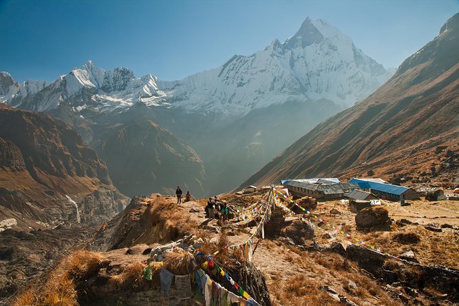 14 days Annapurna Base Camp Trek - Tadapani to Chhomrong: river crossings and the Fishtail reveal