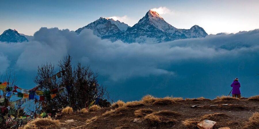 4 Day Poon Hill Trek from Pokhara - Tikhedhunga to Ghorepani: Ulleri stairs, rhododendron air, and mountain framing