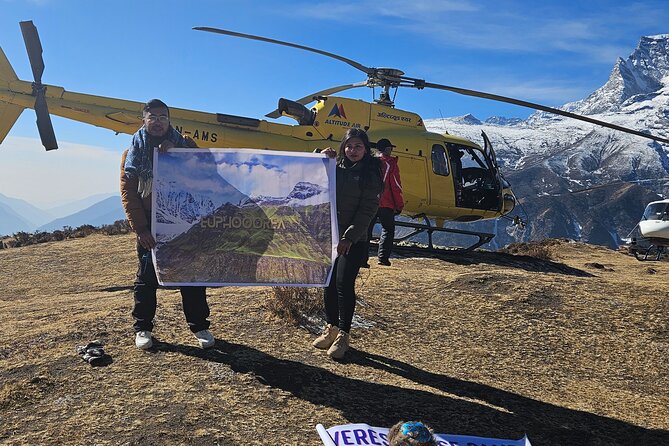 Everest base camp helicopter tour with Guarenteed Landing - A 5:45 a.m. start for real Everest views