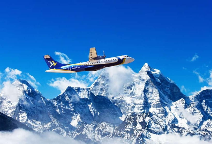 From Kathmandu: Everest Flight with Window Seat and Transfer - One hour in the sky, the Everest area up close