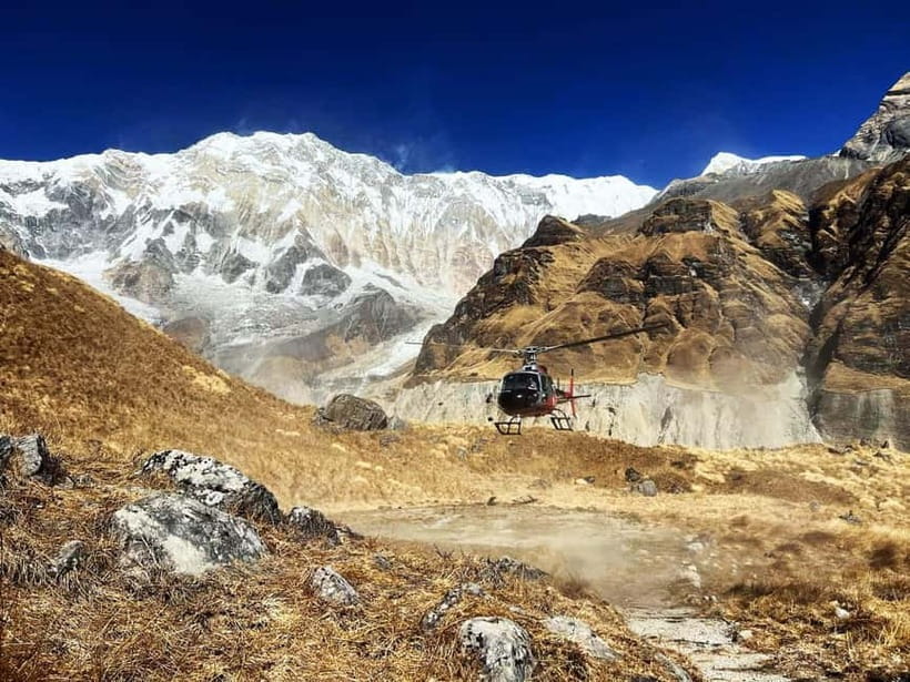 From Pokhara: Annapurna Base Camp (ABC) Helicopter Tour - From Lakeside Pokhara to the helicopter terminal, the day is built for speed
