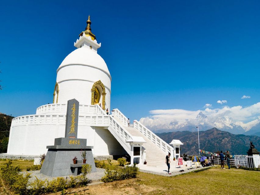 From Pokhara: Guided Day Jungle Hiking Tour with Boat Ride - World Peace Pagoda: the view stop that anchors the hike