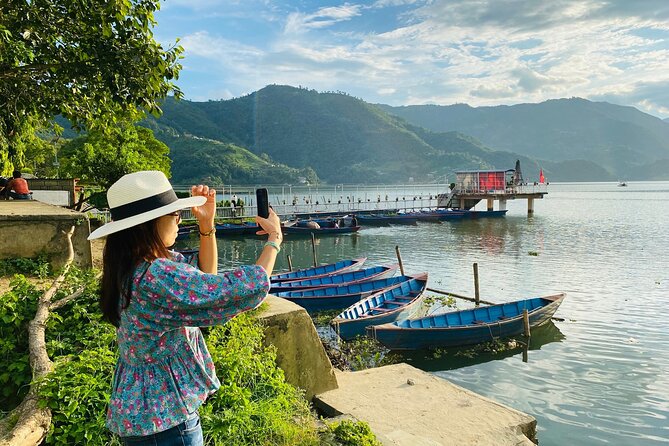 From Pokhara : Hiking to Peace Pagoda via Fewa Lake & Jungle - Phewa Tal by boat: an easy start with mountain reflections
