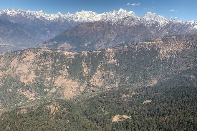 Guaranteed window seat for Everest Scenic Flight Pickup & Drop - The Route in the Air: Langtang Lirung to Everest to Chamlang