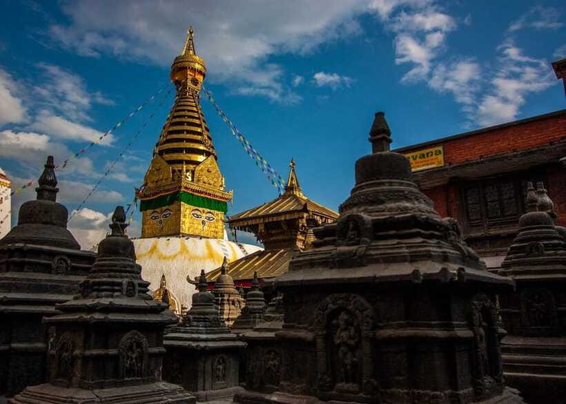 Kathmandu: Chandragiri Cable Car and Monkey Temple Tour - Swayambhunath Monkey Temple: shrines, prayer wheels, and city views