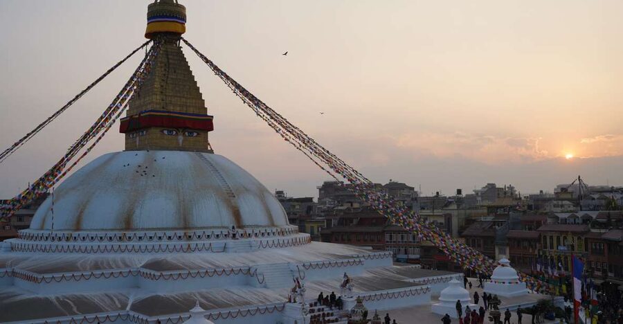 Kathmandu: Full-Day UNESCO Sightseeing Tour with Transfers - Swayambhunath Monkey Temple: Prayer Wheels and Panoramic Views
