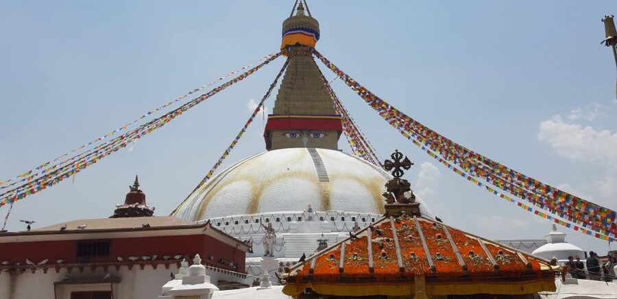 Kathmandu: Guided -Day Tour of World Heritage Sites - Boudhanath Stupa: one of the world’s largest, and it shows