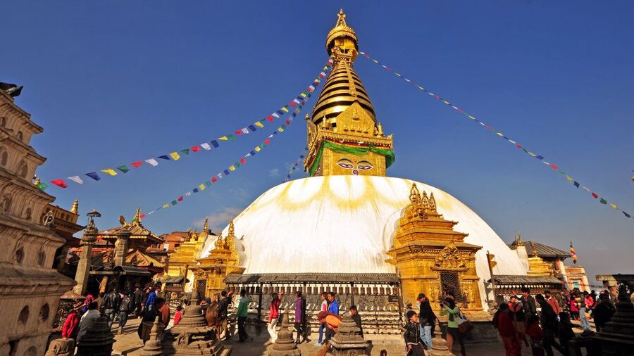 Kathmandu: Monkey Temple and Chandragiri Cable Car Ride Tour - Chandragiri Hills by cable car, and why visibility is everything