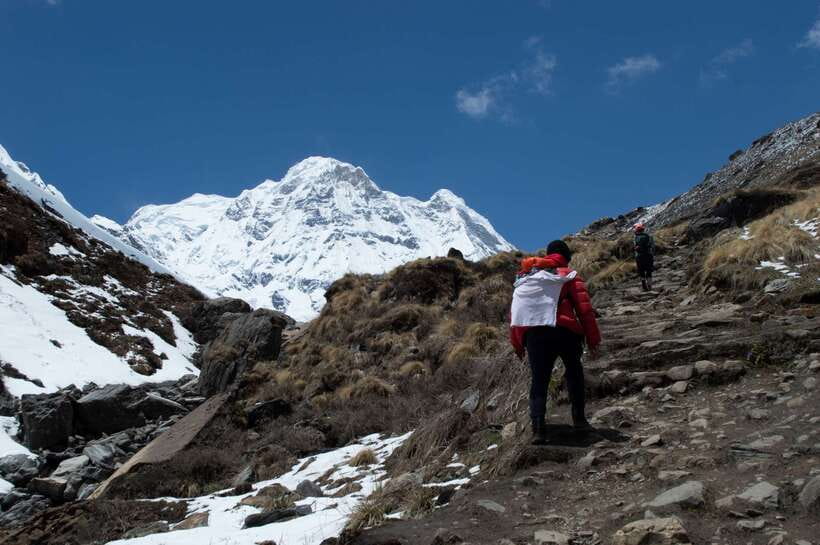 Kathmandu/Pokhara: 5-Day Annapurna Base Camp (ABC) Trek - Day 4: Sunrise at ABC, then the long descent to Bamboo or Sinuwa (2,340 m)
