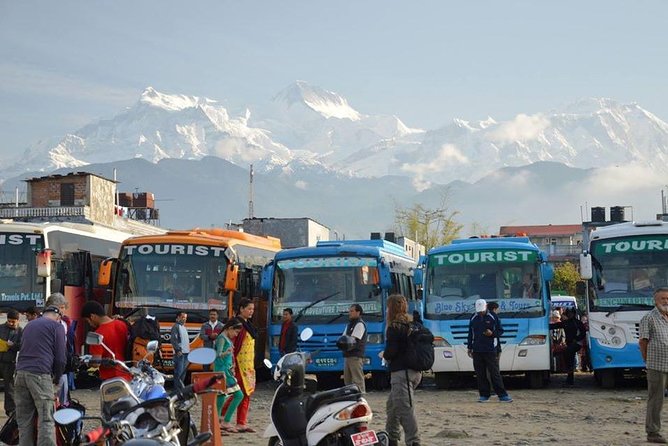 Kathmandu to Pokhara Tourist Bus Tickets reservation - Arrival in Pokhara: Tourist Bus Park to Lakeside