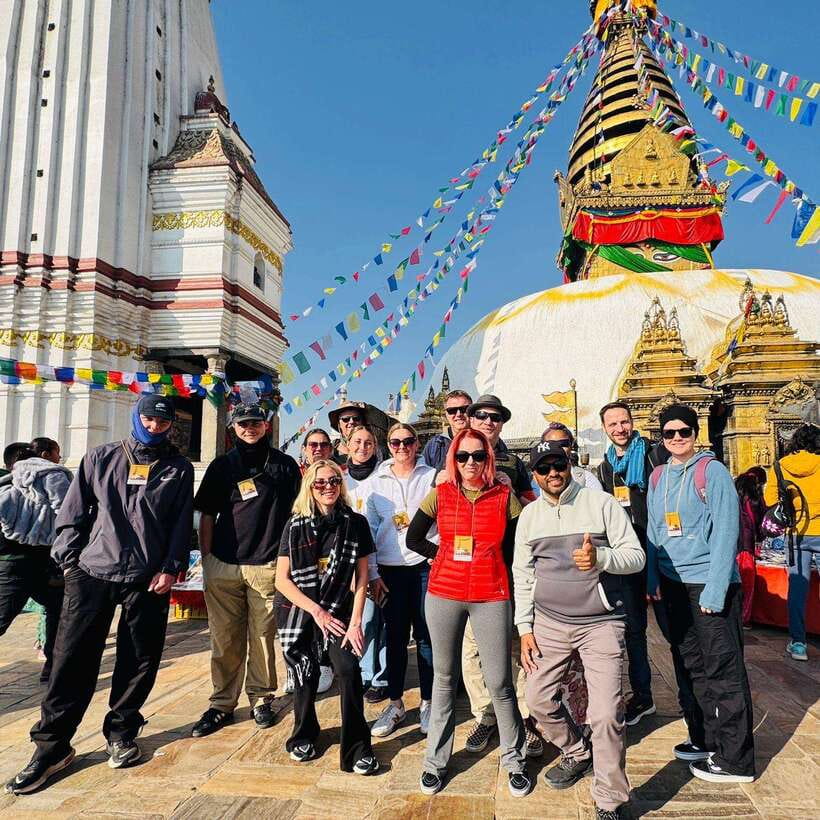 Kathmandu: Top 4 UNESCO Tour with Lunch - Private/Group - Swayambhunath Monkey Temple: Views, Stupas, and Good Photo Timing