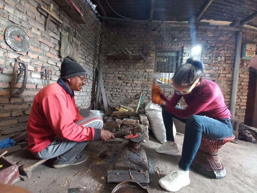Knife Khukuri Making Workshop - Tea, tools, and the knife cover that you bring home
