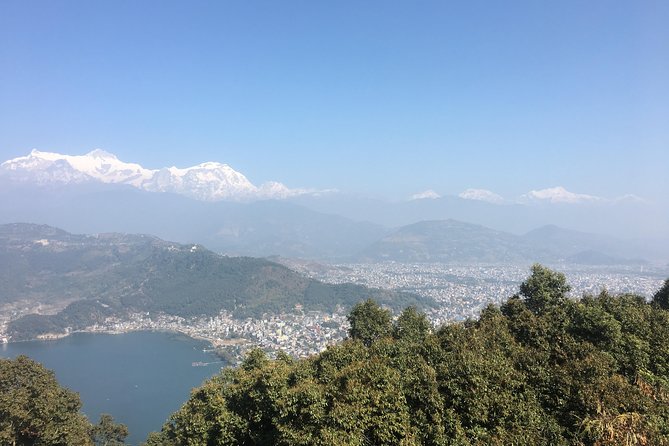 One Day Easy Hiking from Pokhara - From Sarangkot to the World Peace Pagoda: paddy fields and steady climbs