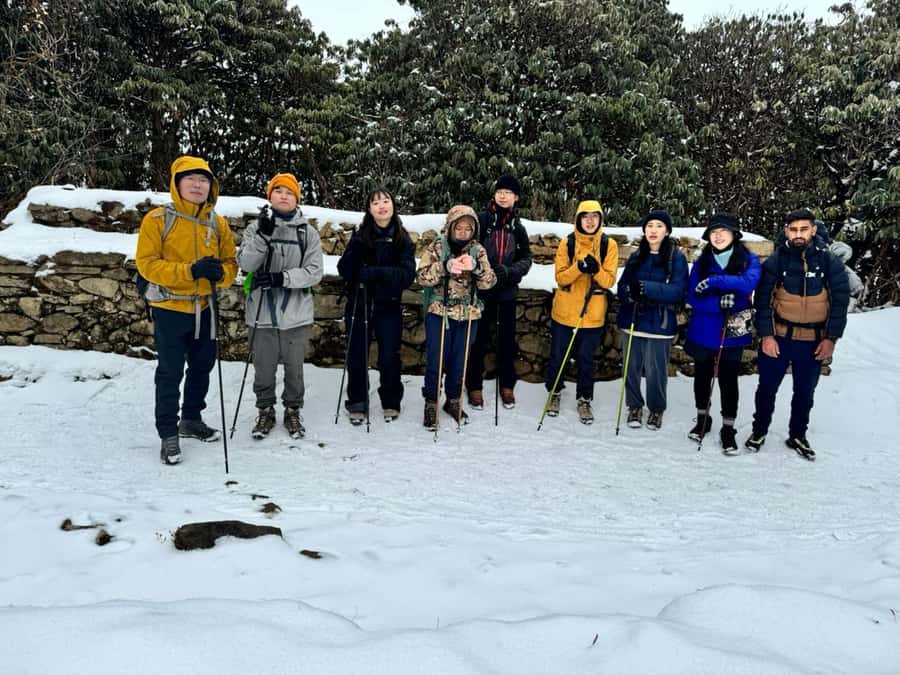 Pkr. Backpacker Group Dep.: 4 Day Mardi Himal Base Camp Trek - Day 1 from Pokhara to Forest Camp, 2,550m: forest climbing with real Annapurna glimpses