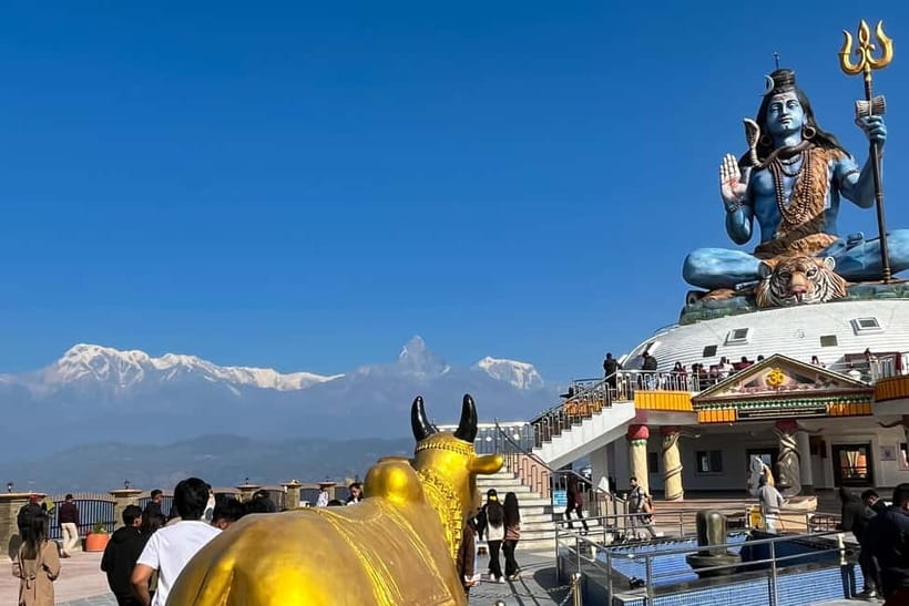 Pokhara: 1-Day World Peace Pagoda and Lord Shiva Statue Trek - Lord Shiva Statue in Pumdikot: The Big Moment and the Big Views