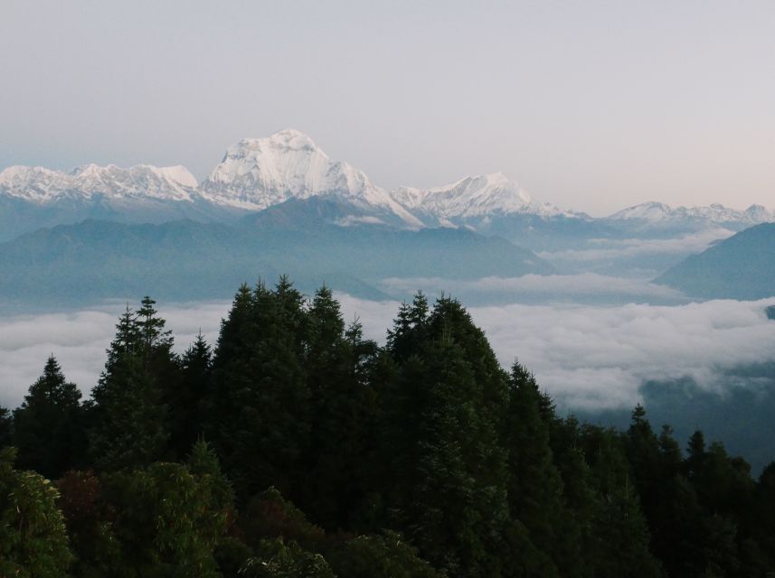Pokhara: 3-Day Ghorepani and Poon Hill Trek - Poon Hill sunrise from near 3,210m, plus the Annapurna and Dhaulagiri view