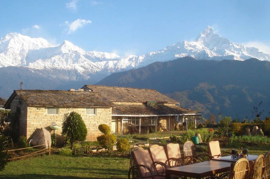 Pokhara: 3-Day Trek - Day 2: A ridge walk to Astam and the Annapurna Eco Village Resort highlight