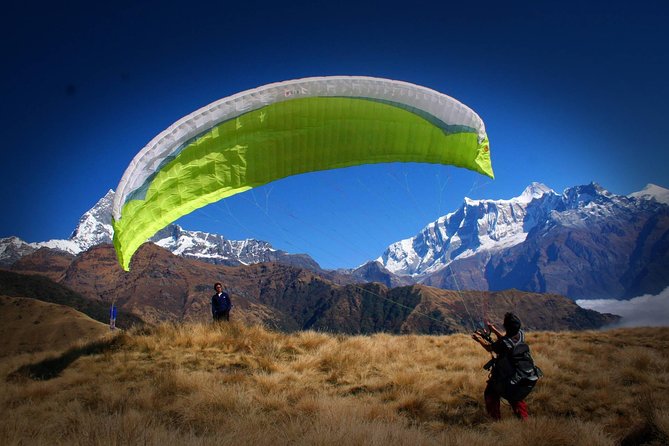 Pokhara: 30-Minute Paragliding Adventure with pick up/drop off - The Pokhara Valley glide: Annapurna and Dhaulagiri in your line of sight