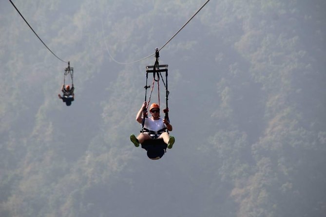 ZipFlyer Nepal - The World's Steepest Zip-line - Dual Ziplines With a Friend: More Than Just a Speed Contest